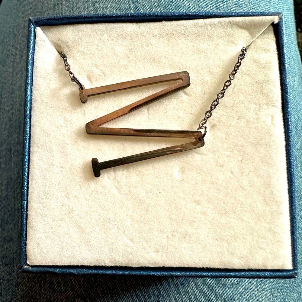 M letter necklace